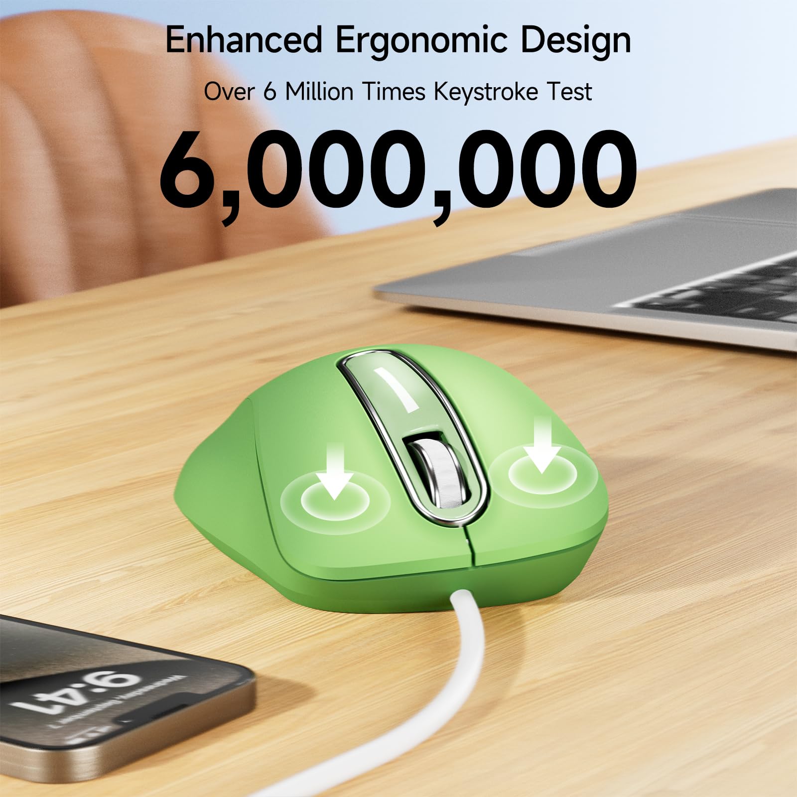 Amazon.com: memzuoix Wired Mouse, USB Computer Mouse 1400 DPI
